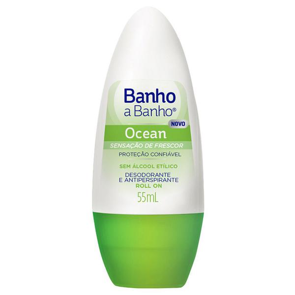 Desodorante Roll On Banho a Banho Ocean 55ml
