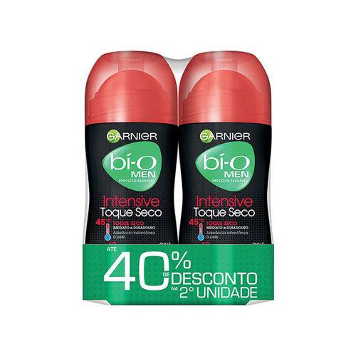 Desodorante Roll On Bí-O Mineral Invisibilidade Masculino 2 X 50 Ml com 40% Desconto 2 Unidades