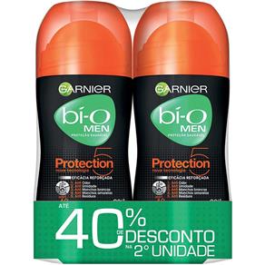 Desodorante Roll On Bí-O Protection 5 Men Mini 50ml 2 Unidades