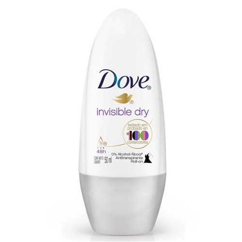 Desodorante Roll On Dove Invisible Dry 50Ml