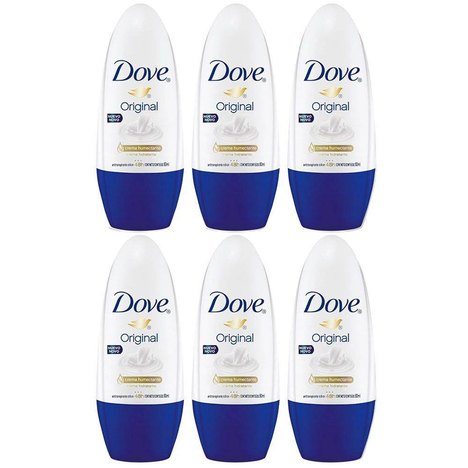 Desodorante Roll On Dove Original 50Ml - 6 Unidades