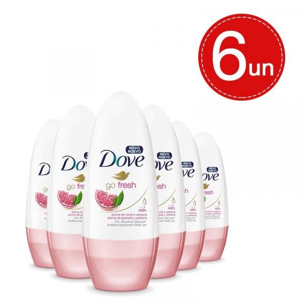 Desodorante Roll On Dove Romã 50ml Leve 6 Pague 4