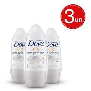 Desodorante Roll On Dove Sem Perfume 50ml Leve 3 Pague 2
