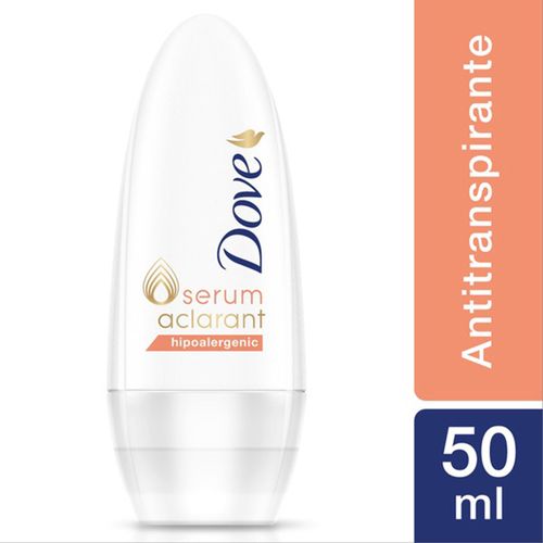 Desodorante Roll On Dove Serum Aclarant Hipoalergenico 50ml DES ROL DOVE SERUM ACLARANT 50ML HIPOALERG