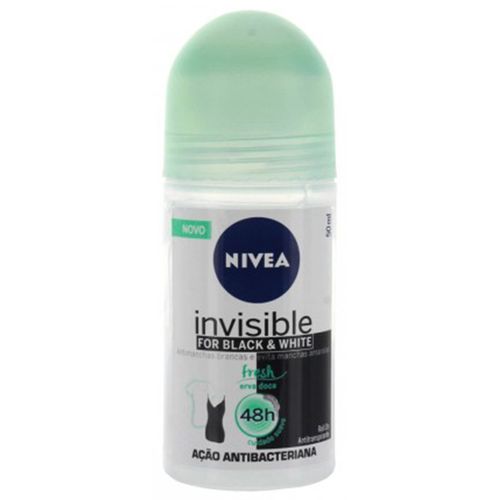 Desodorante Roll-on Feminino Nivea Invisible Black Fresh 50ml Desodorante Roll On Feminino Nivea Invisible Black Fresh 50ml