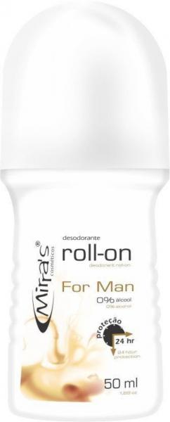 Desodorante Roll-on For Man Antitranspirante 50ml - Mirras - Mirras