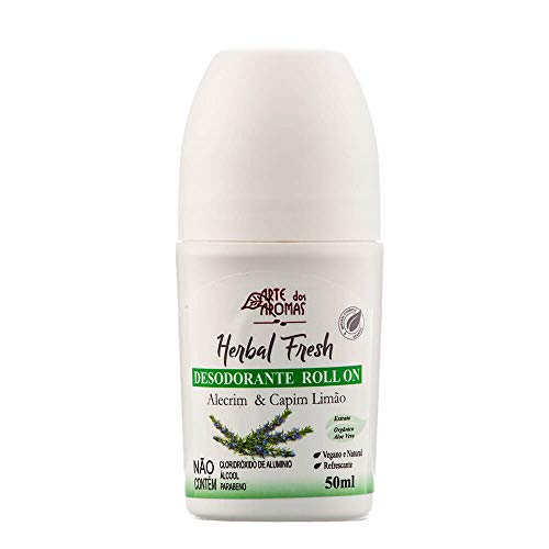 Desodorante Roll On Herbal Fresh Alecrim & Capim Limão 50ml – Arte dos Aromas