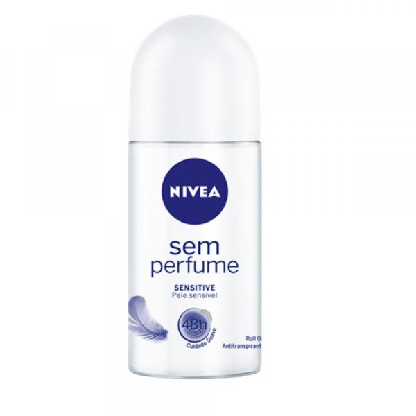 Desodorante Roll-on Nivea 50ml Feminino Sensitive Pure - Sem Marca