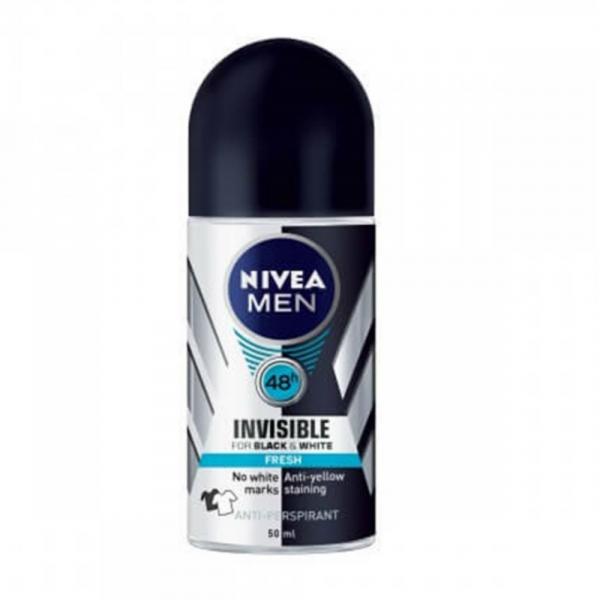 Desodorante Roll-on Nivea 50ml Masc Blackwhite Fresh - Sem Marca