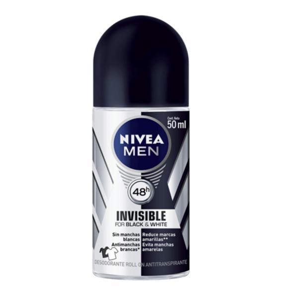 Desodorante Roll-on Nivea 50ml Masculino Black White Power - Sem Marca