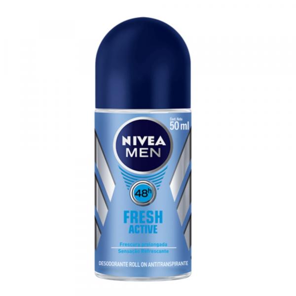 Desodorante Roll-on Nivea 50ml Masculino Fresh Active - Sem Marca