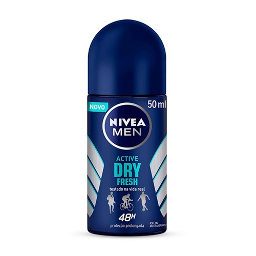 Desodorante Roll On Nivea Dry Fresh Masculino 50Ml