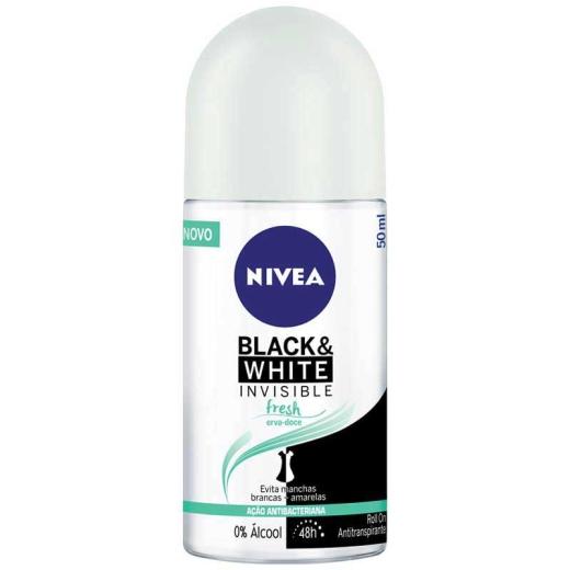 Desodorante Roll On Nivea Invisible BlackWhite Fresh 50ml