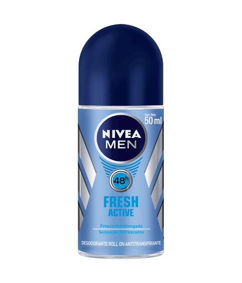 Desodorante Roll On Nivea Masculino Fresh Active - 50Ml