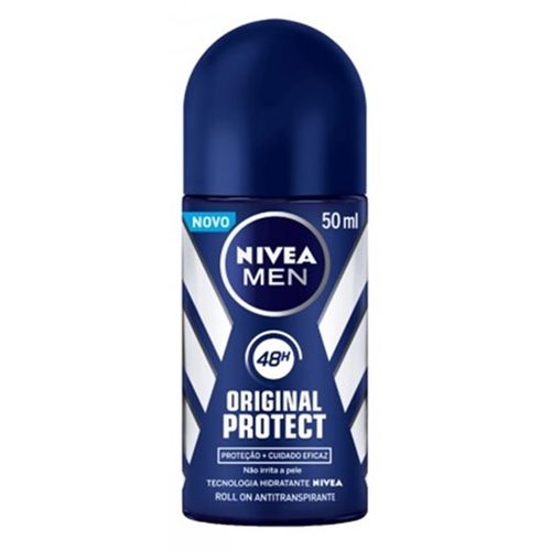 Desodorante Roll-on Nivea Men Original Protect 50ml Desodorante Roll On Nivea Men Original Protect 50ml