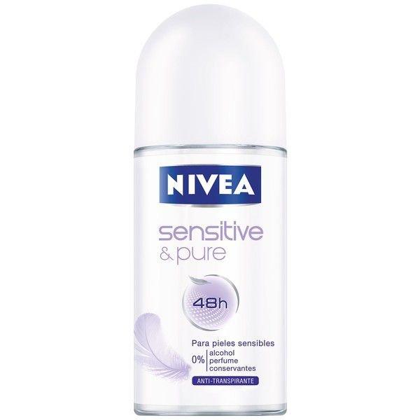 Desodorante Roll On Nivea Sensitive Sem Perfume 50ml - Beiersdorf Nivea