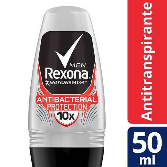 Desodorante Roll-on Rexona 50ml Masculino Antibacterial Unit