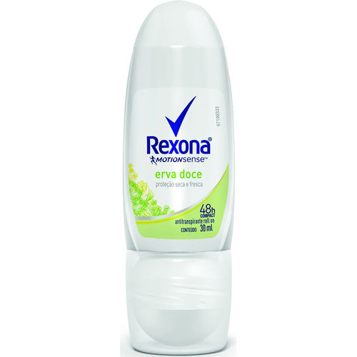 Desodorante Roll-on Rexona Feminino Erva Doce 30ml