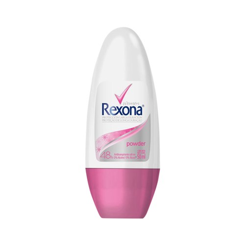 Desodorante Roll-On Rexona Motion Sense Powder Rosa Feminino 50Ml/53G