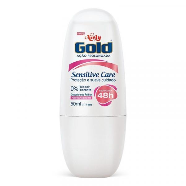 Desodorante Roll On Sensitive Care Niely Gold 50ml