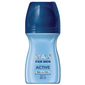 Desodorante Roll On Skala Masculino Active - 60ml - 60ml