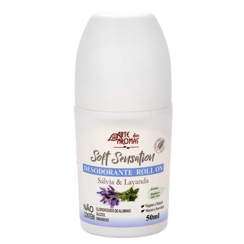 Desodorante Roll On Soft Sensation Natural e Vegano Arte dos Aromas 50ml