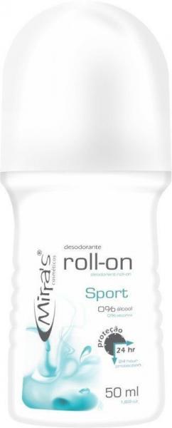 Desodorante Roll-on Sport Antitranspirante 50ml - Mirras - Mirras