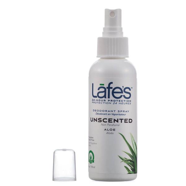 Desodorante Sem Perfume Aloe Vera em Spray Unscented 118ml Lafes - Lafe's