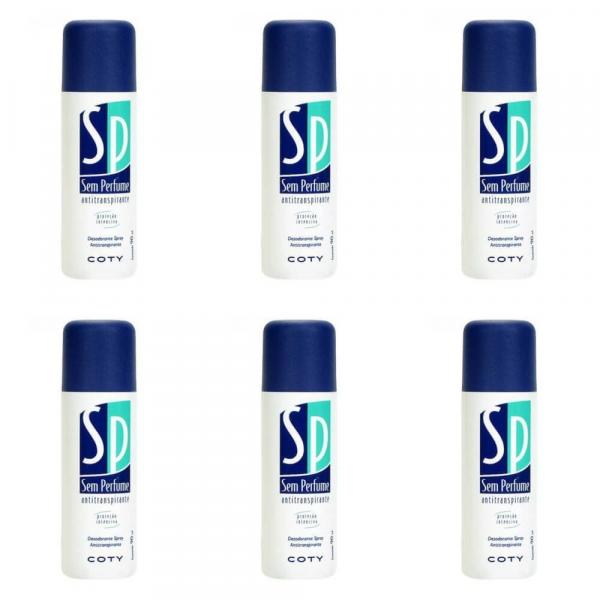 Desodorante Sem Perfume SP Spray 90ml-6 Unidades - Vagisil