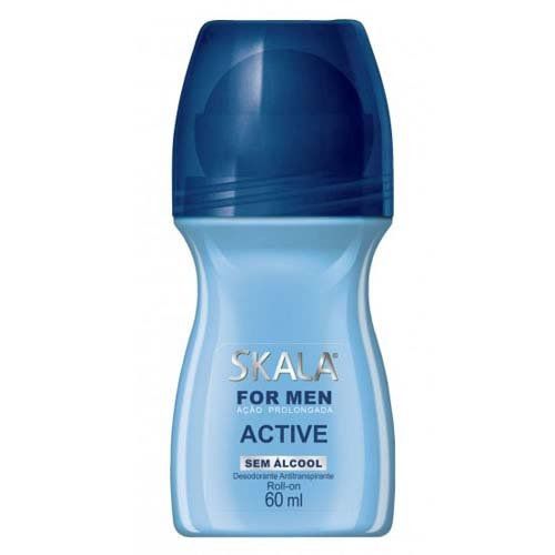 Desodorante Skala Rollon For Men Active 60 ML - Skala Cosmeticos S/a