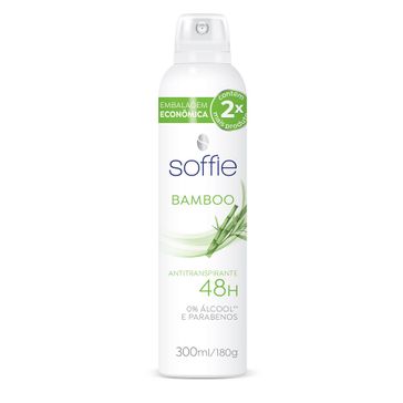 Desodorante Soffie Bamboo Antitranspirante Aerosol 300ml