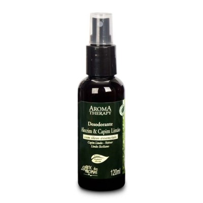 Desodorante Spray Alecrim e Capim Limão Natural e Vegano Arte dos Aromas 120 Ml
