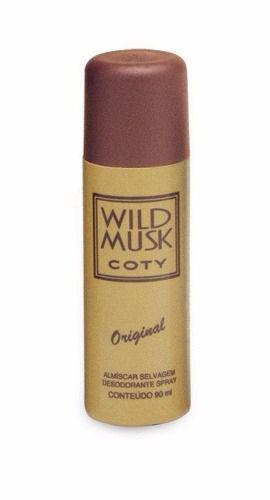 Desodorante Spray Almíscar Selvagem Wild Musk 90ml Coty Kit C/10