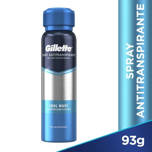 Desodorante Spray Antitranspirante Gillette Cool Wave 93g DES AER GILLETTE 93G COOL WAVE