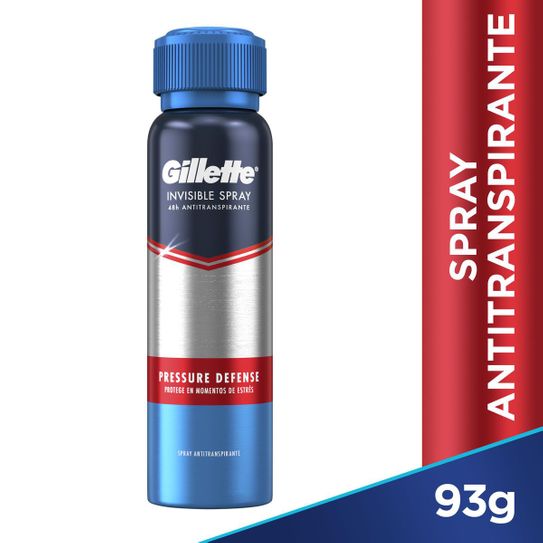 Desodorante Spray Antitranspirante Gillette Pressure Defense 93g