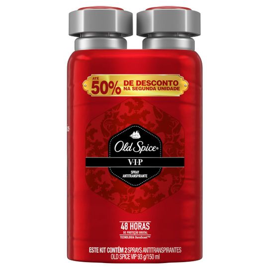 Desodorante Spray Antitranspirante Old Spice Vip Kit 2 Unidades 300ml