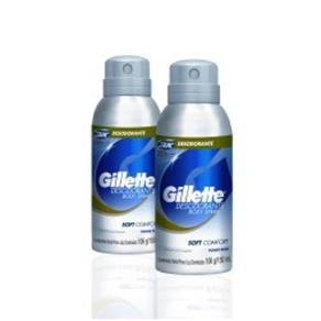 Desodorante Spray Gillette Masculino Soft Comfort 150Ml C/ 2 Unidades