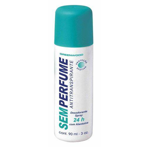 Desodorante Spray Greenwood Sem Perfume Antitranspirante 90ml