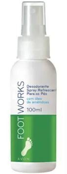Desodorante Spray Refrescante para os Pés Foot Works 100 Ml [Avon]