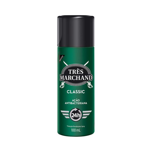 Desodorante Spray Très Marchand 24h - Classic 100ml - Tres Marchand/avanço/rastro/contoure