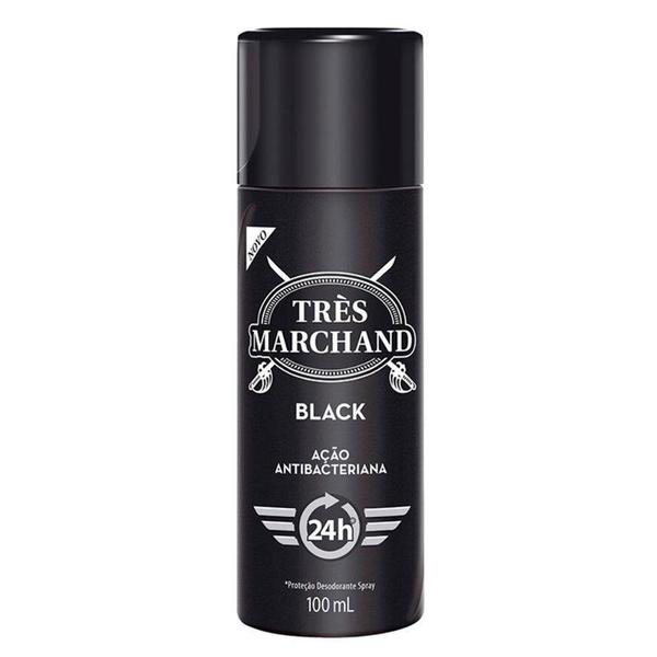 Desodorante Spray Três Marchand Black 100ml - Tres Maschand