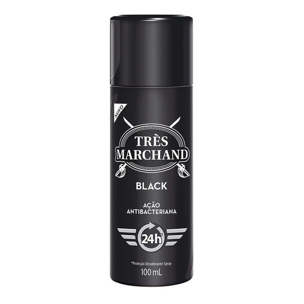 Desodorante Spray Très Marchand Masculino Black 100ml