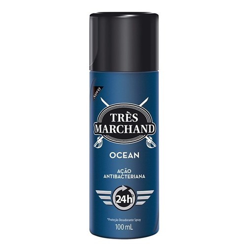 Desodorante Spray Três Marchand Ocean 100Ml