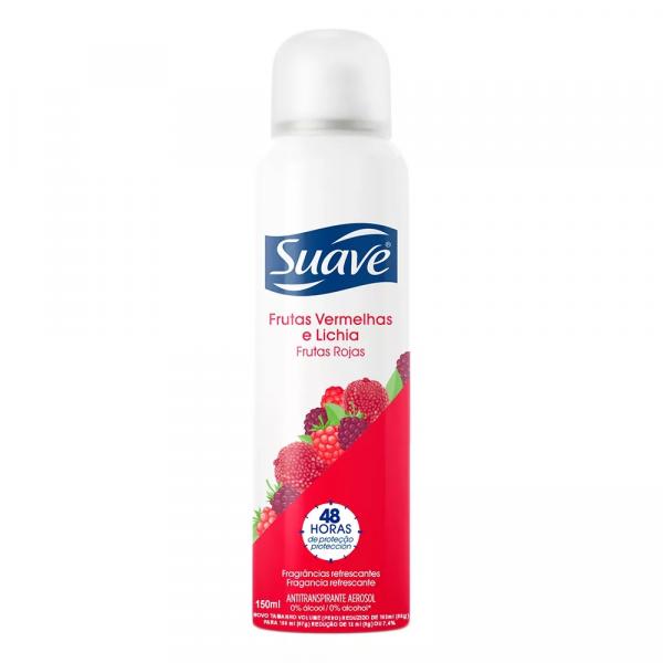 Desodorante Suave Aerosol Frutas Vermelhas e Lichia - 150ml - Unilever