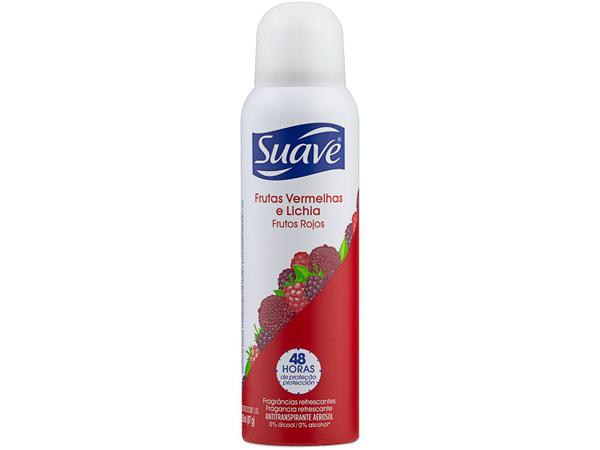Desodorante Suave Frutas Vermelhas e Lichia - Aerossol Antitranspirante Feminino 150ml