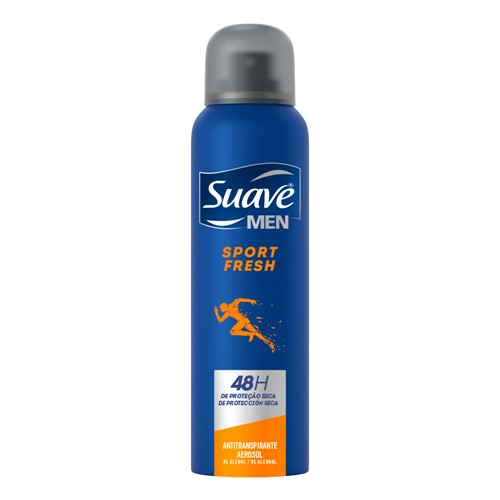 Desodorante Suave Men Sport Fresh Aerosol Antitranspirante 48h com 150ml