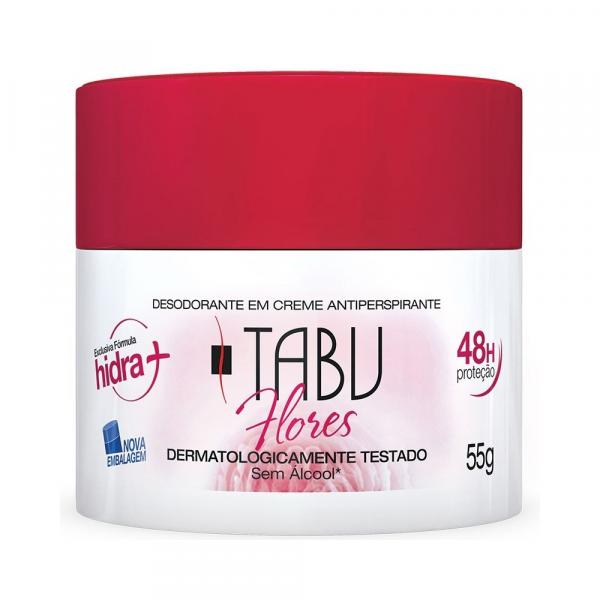 Desodorante Tabu Creme Flores - 55g - Perfumes Dana do Bra