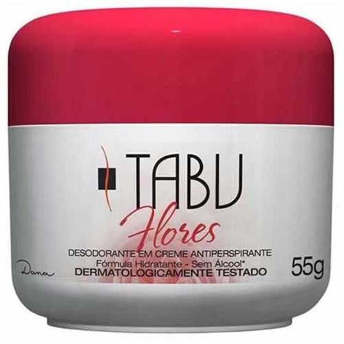 Desodorante Tabu Creme Flores 55G