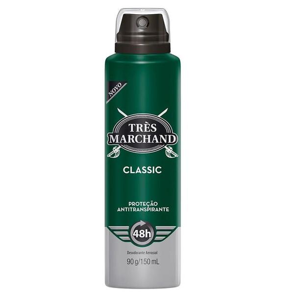 Desodorante Três Marchand 150ml Classic - Hypermarcas