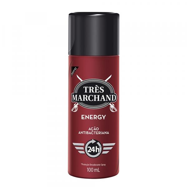 Desodorante Très Marchand Energy Spray - 100ml - Hypermarcas H.p.c